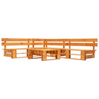 Canapés De Jardin Palette 4 Pcs Bois Marron Miel