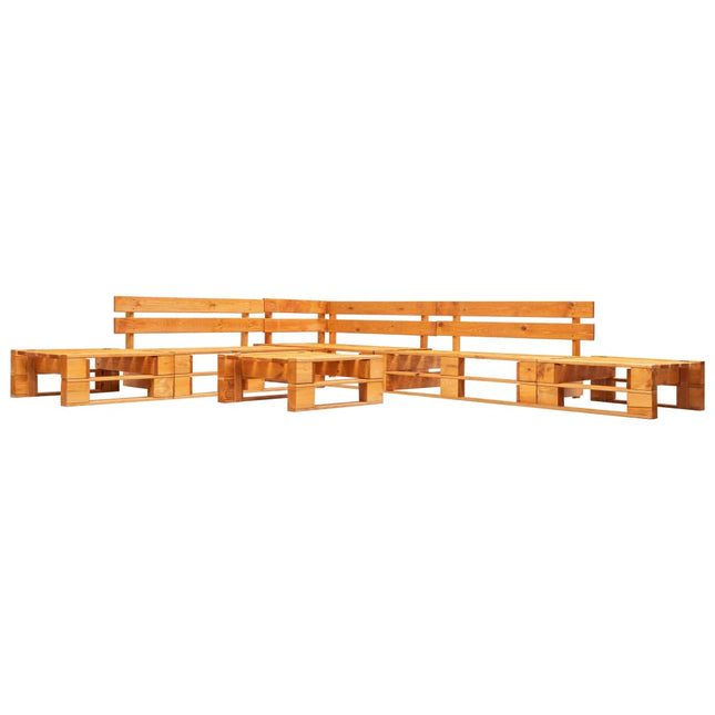 Canapés De Jardin Palette 6 Pcs Bois Marron Miel