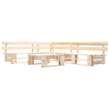 Salon De Jardin Palette 4 Pcs Bois