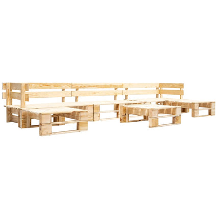 Salon De Jardin Palette 6 Pcs Bois