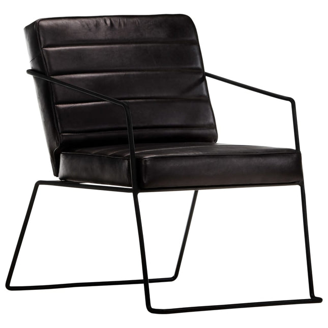 Fauteuil Brun Roux Cuir Véritable