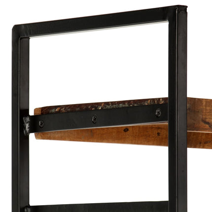Bibliothèque 4 Niveaux 80X30X180 Cm Bois Solide De Récupération