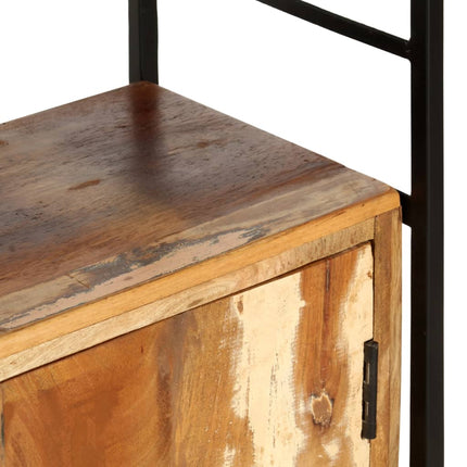 Bibliothèque 4 Niveaux 80X30X180 Cm Bois Solide De Récupération