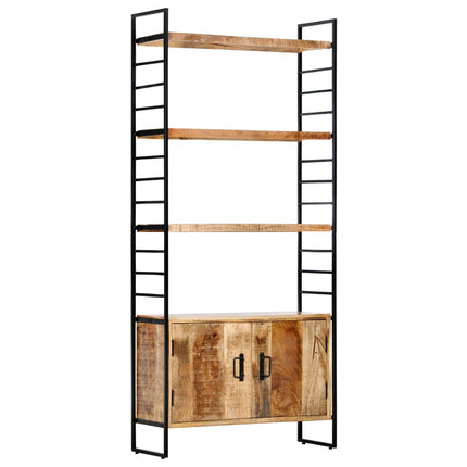 Bibliothèque 4 Niveaux 80X30X180 Cm Bois Solide De Récupération