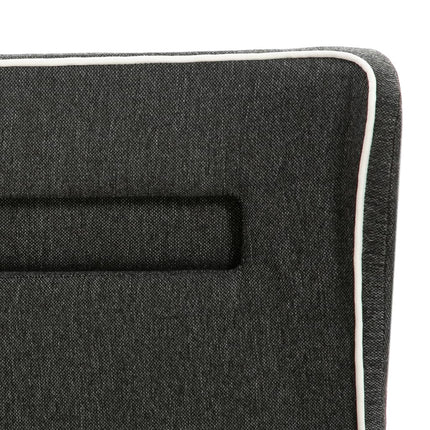 Lit Avec Led Et Matelas Gris Foncé Jute