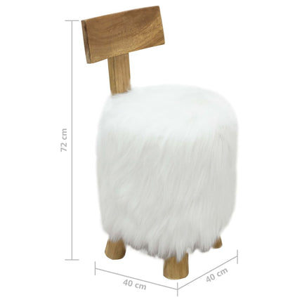 Tabouret Bois De Teck Massif