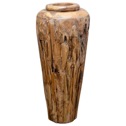 Vase De Décoration Bois De Teck Solide
