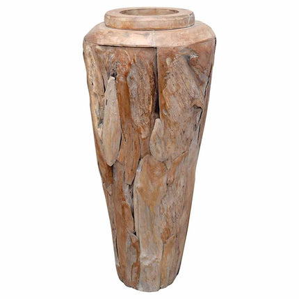 Vase De Décoration Bois De Teck Solide