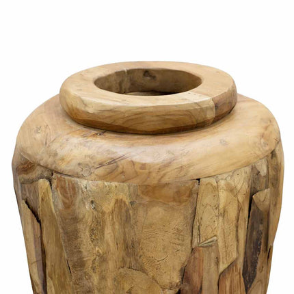 Vase De Décoration Bois De Teck Solide