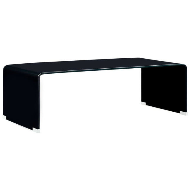 Table Basse 98 X 45 X 31 Cm Verre Trempé
