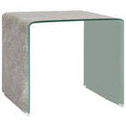 Table Basse Marbre 50X50X45 Cm Verre Trempé