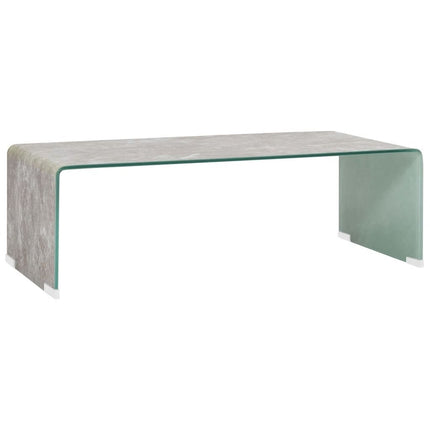 Table Basse 98 X 45 X 31 Cm Verre Trempé