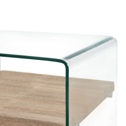 Table Basse Clair Verre Trempé