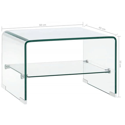 Table Basse Clair Verre Trempé