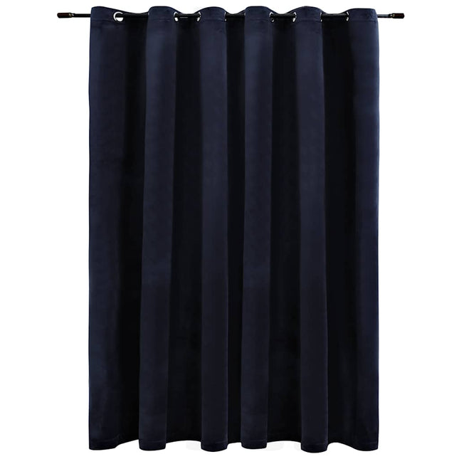 Rideau Occultant Avec Anneaux En Métal Velours 290X245 Cm