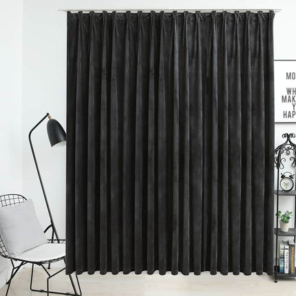 Rideau Occultant Avec Crochets Velours 290X245 Cm