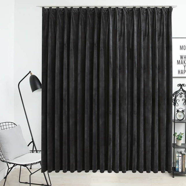 Rideau Occultant Avec Crochets Velours 290X245 Cm