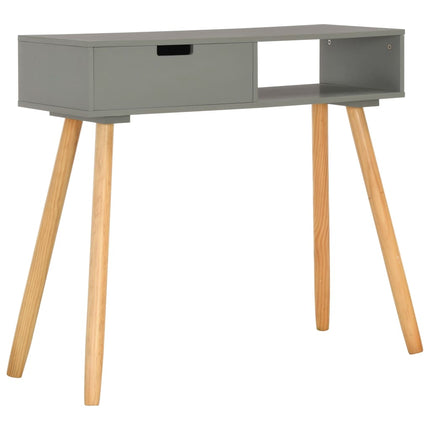 Table Console Bois De Pin Massif 80 X 30 X 72 Cm