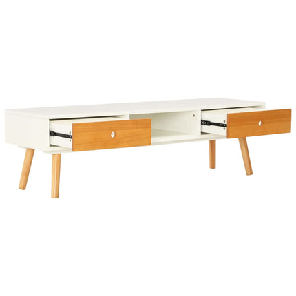 Meuble Tv 120X35X35 Cm Bois De Pin Massif