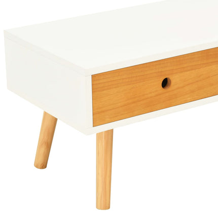 Meuble Tv 120X35X35 Cm Bois De Pin Massif