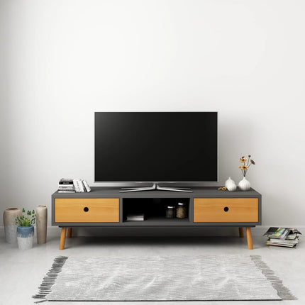 Meuble Tv 120X35X35 Cm Bois De Pin Massif
