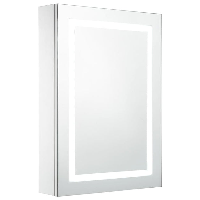 Armoire De Salle De Bain À Miroir Led 50X13X70 Cm