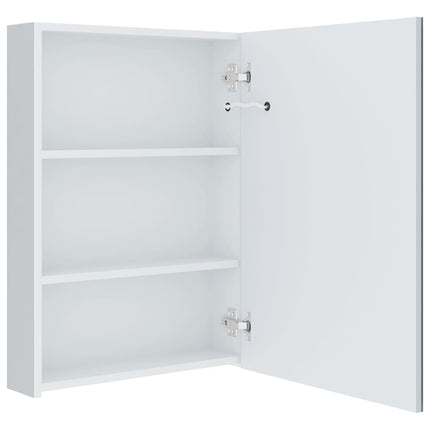 Armoire De Salle De Bain À Miroir Led 50X13X70 Cm