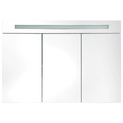 Armoire De Salle De Bain À Miroir Led 88X13X62 Cm
