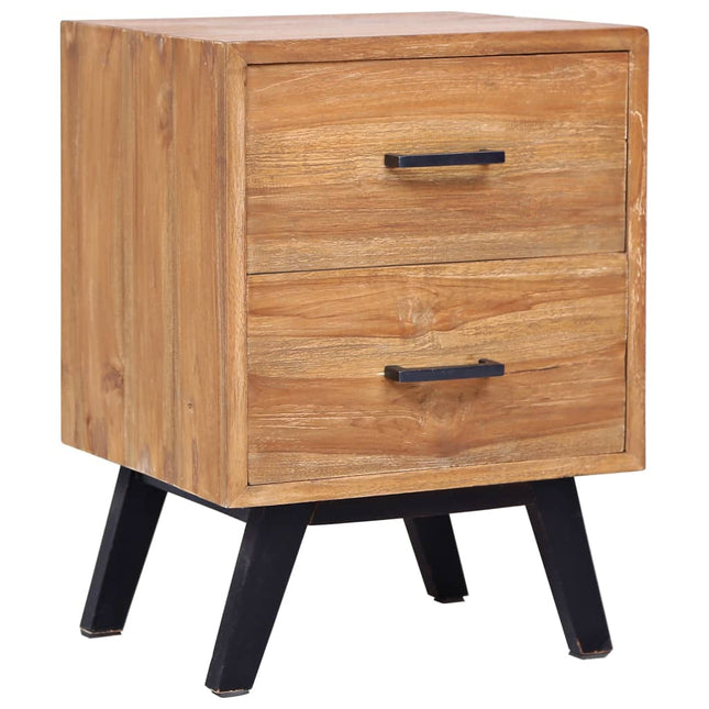 Table De Chevet 40 X 35 X 55 Cm Teck Solide