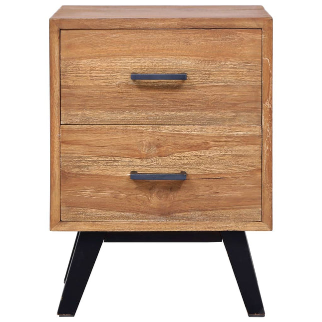 Table De Chevet 40 X 35 X 55 Cm Teck Solide