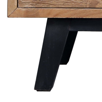 Meuble Tv 120X30X45 Cm Bois De Teck Solide
