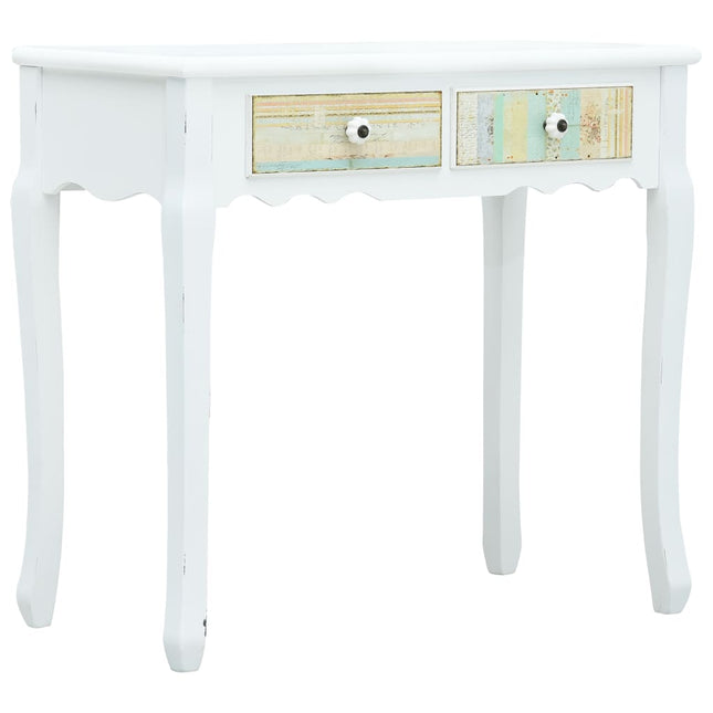 Table Console Blanc Bois