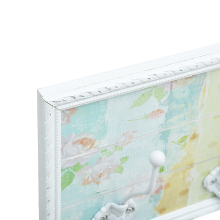 Porte-Manteau Blanc 20,2X8,5X66,5 Cm Mdf