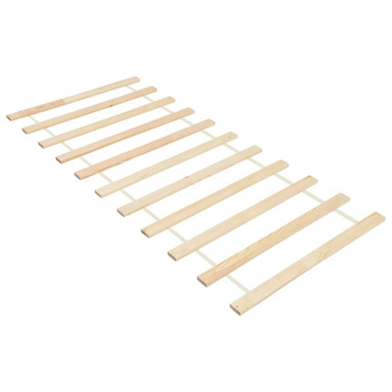 Sommier Enroulable À 11 Lattes 80X200 Cm Bois De Pin Massif