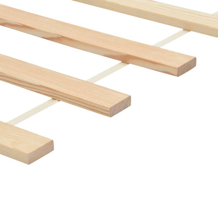 Sommier Enroulable À 11 Lattes 80X200 Cm Bois De Pin Massif