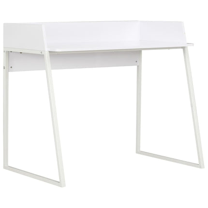 Bureau Blanc Et Chêne 90X60X88 Cm
