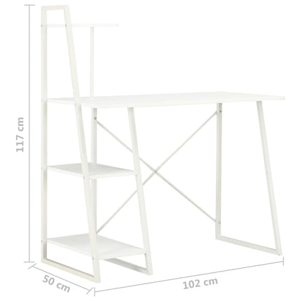 Bureau Avec Étagère 102X50X117 Cm