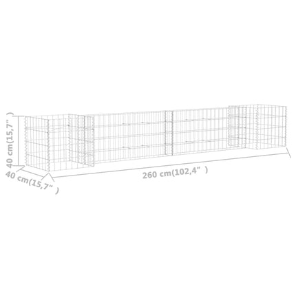 Jardinière À Gabion En H Fil D'acier