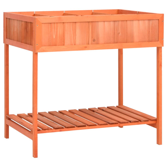 Jardinière À Herbes 80X60X80 Cm Bois De Sapin Massif