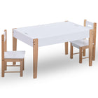 Ensemble De Table Et Chaises Pour Enfants 3 Pcs Noir Et Blanc
