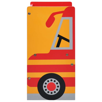 Jeu De Table Et Chaises D'enfants 3 Pcs Camion De Pompiers Bois