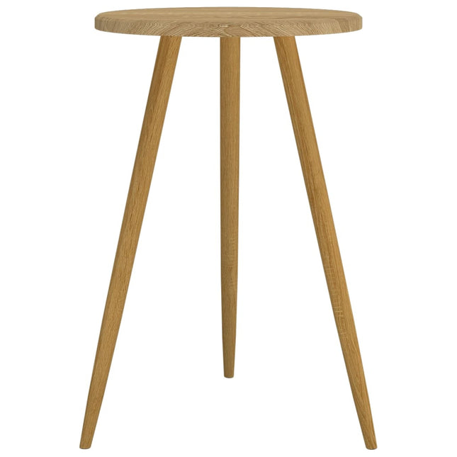 Table De Bistro Ø50X76 Cm Mdf Et Fer