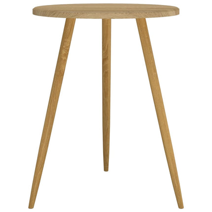 Table De Bistro Ø60X76 Cm Mdf Et Fer