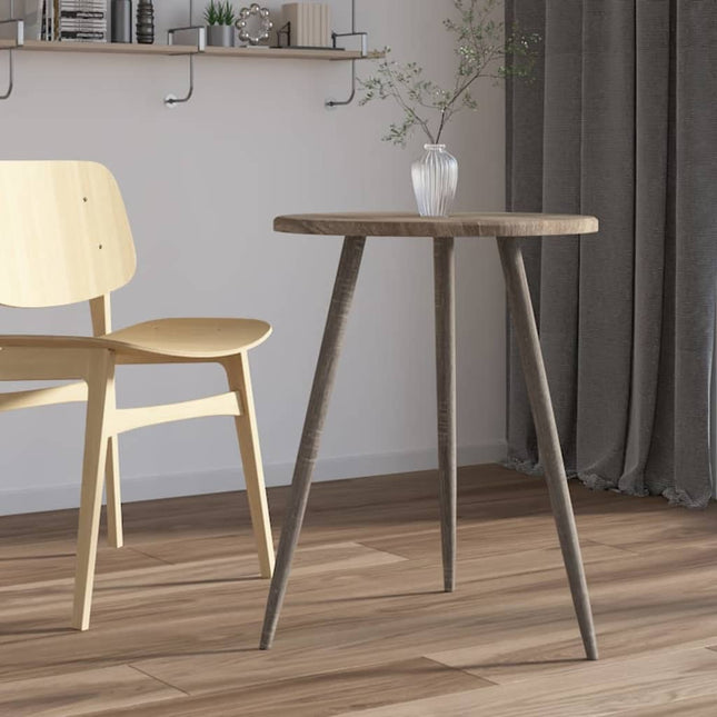 Table De Bistro Ø60X76 Cm Mdf Et Fer