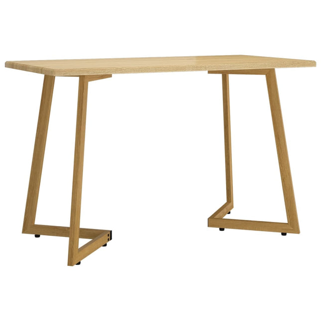Table À Dîner 120X60X74 Cm Mdf Et Fer