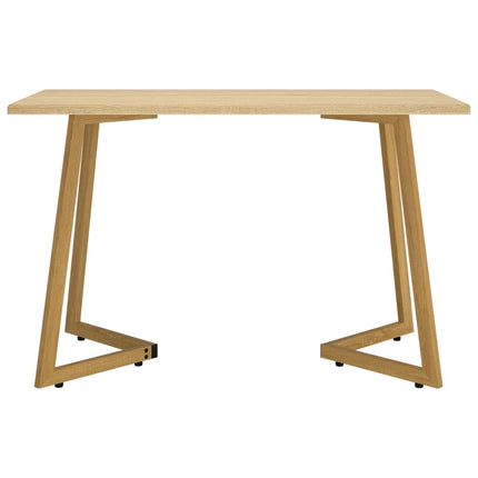 Table À Dîner 120X60X74 Cm Mdf Et Fer