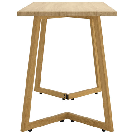 Table À Dîner 120X60X74 Cm Mdf Et Fer