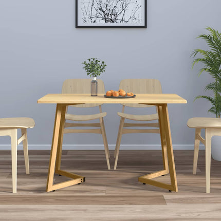 Table À Dîner 120X60X74 Cm Mdf Et Fer