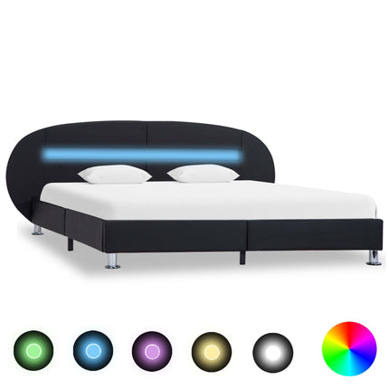 Cadre De Lit Avec Led Sans Matelas Similicuir