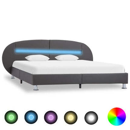 Cadre De Lit Avec Led Sans Matelas Similicuir